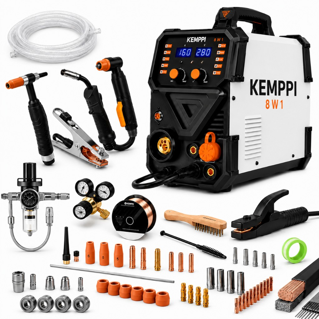 Kit complet Kemppi aparat de sudură portabil